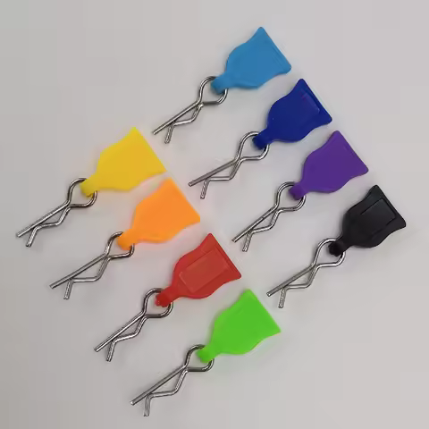 6pcs 1/10 1/12 1/14 1/16 1/18 Scale RC Car Parts Body Shell Clips R-type Buckles Model Hobby