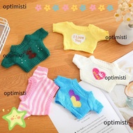 OPTIMISTI Doll Clothes, Plush Doll Yellow Duck Doll Sweater, Cardigan Letter 25/30cm Doll Cotton Dol