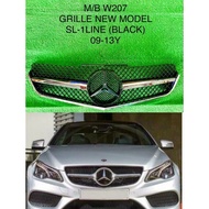MERCEDES BENZ W207 E250 COUPE AMG 1LINE GRILLE BLACK FACELIFT MODEL WITH LOGO