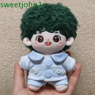 SWEETJOHN 1 set 10cm Cotton Doll Clothes, Cute Blue Doll Clothes Outfit, Doll Replacement Set Creati