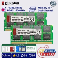 Kingston 16gb 8gb 1600mhz ddr3 memory laptop Dual Channel sodimm pc3 12800 1.5v RAM