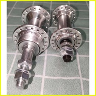 【hot sale】 Bike Hubs Pair Front and Rear Bicycle MTB Hub Thread and Nut Type 36 Holes Alloy