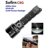 Sofirn C8G SST40 2000lm 565m 21700 Thrower Flashlight 2 Groups Ramping