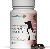 1TDC WorksSoWell Dual Action Hip and Joint Supplement for Dogs & Cats - for Large & Small Breed - Gr