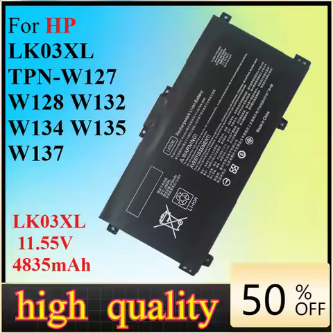 LK03XL 11.55V 4835mAh Laptop Battery for HPLK03XL TPN-W127 W128 W132 W134 W135 W137 high quality Fas