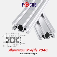 2040 ALUMINIUM PROFILE 2040 20x40 FOR ROBOTICS [ CUSTOMIZE LENGTH ]