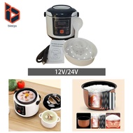 blesiya Electric Rice Cooker Fast Cooking 2L Rice Cooker for Car for Camping RV Auto