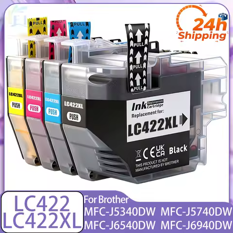 LC422 LC422XL LC-422 LC-422XL Ink Cartridge Compatible For Brother MFC-J5340DW MFC-J5345DW MFC-J5740