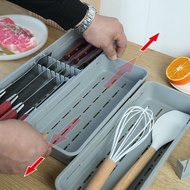 Kitchen Drawer Organizer 3-in-1 Knives Holder In-Drawer Block Knives Organizer Drawer Insert Kitchen Drawer drea2sg drea2sg