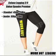 7/8 Spandex Work Out Sport Leggings Women's Gymnastics Running Sports Pants