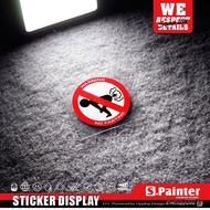 New Product S.P Sticker Society Funny RV Stickers No Farting In The Car Sticker Car interior reminde