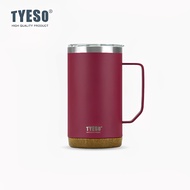 TYESO Timber Wood Cup Temperature Retention Non-Slip Base Stainless Steel (530ml/710ml) TS-8836/8837