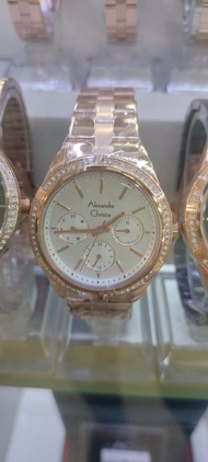 Jam Tangan Wanita Alexandre Christie Original Tali Rantai