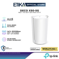 TP-Link Deco X50-5G | 5G AX3000 Dual-Band Whole Home Mesh WiFi 6 Gateway | HomeShield Security | For