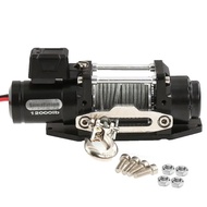Simulated Metal Electric Winch for 1/10 RC Crawler Car SCX10 Traxxas TRX4 Defender RC4WD D90 D110 TR