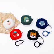Cartoon Case For QCY Melobuds ANC HT05 Case Silicone Ring Anti-drop Protect Earphone Cover For QCYHT