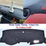 Thảm Taplo Nhung Lông Cừu xe VINFAST FADIL 2019- 2020 2021 2022 2023 chống nắng nóng tốt chống trơn