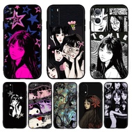 TPU black compatible protective case 【J-2】Anime Cartoon Junji Ito Tomie for Huawei Y9A Y5 Y6s Y6 Pro