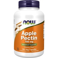 NOW Foods Supplements, Apple Pectin 700 mg, Dietary Fiber, Intestinal Support*, 120 Veg Capsules
