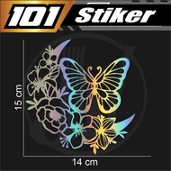 BUTTERFLY FLOWER STICKER CUTTING STICKER FLOWER BUTTERFLY VIRAL