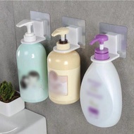 Bathroom Shampoo Holder Wall Mounted Self Adhesive Shampoo Bottle Hanging