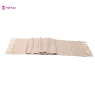 Farmhouse Table Runner, Vintage Rustic Table Runner, Cotton Braided Coffee Table Runner, Beige Woven