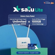 Modem XL SATU Lite Super User ADVAN CPE Unlimited 200 GB + Kuota HP