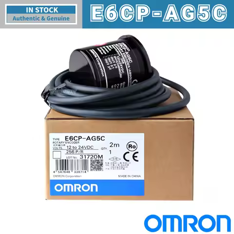 New Authentic Original OMRON Rotary Encoder E6CP-AG5C 256P/R E6CP-AG5C-C 256P/R E6CP-AG3C-256P/R