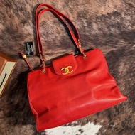 Chanel 香奈兒魚子醬大雙c金球貝嫂機場托特包帶卡