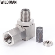 อะแดปเตอร์ O2ตัวเร่งปฏิกิริยาขนาดเล็ก P0420 90องศา P0430 O2เงินเซ็นเซอร์ออกซิเจนกำจัดเซลล์ M18X1.5ขย