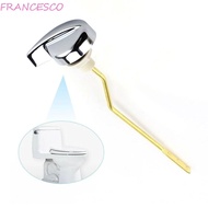 FRANCESCO Toilet Handle Replacement Parts, Copper Lever Universal Toilet Tank Flush Lever, Upgraded Chrome Finish 3 Hanging Hole Steady Side Mount Toilet Flush Handle Home