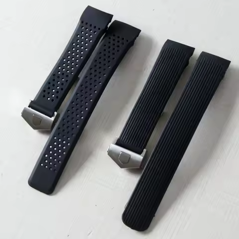 Watch Bracelet For TAG HEUER GRAND CARRERA AQUARACER Soft Silicone Wristband Men Watc Strap Rubber W