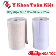 3 Rod ECG Paper 80mm × 20m - 1 roll