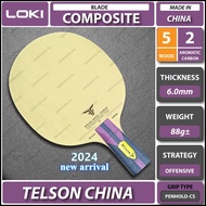 Loki Telson China CS Composite Carbon Table Tennis Blade Paddle Bat Raket Ping Pong Penhold-CS