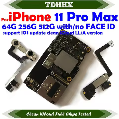 For iPhone 11 pro Max Main Logic Board Full Working Motherboard Support iOS Update 64GB 128GB 256GB 