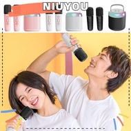 NIUYOU Wireless Microphones, PA Speaker System Portable Karaoke|Home Bluetooth 5.3 Family Singing Music Player Speaker