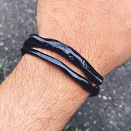 Gelang akar bahar lentur/Gelang akar bahar hitam mini lentur