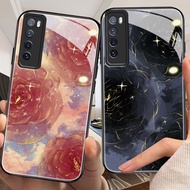 DMY case flower huawei nova7 nova5i nova3i nova3 nova2 i nova11 nova10 nova9 nova8 nova7 I nova4 e y9 y7 y7a pro se prime 2019 lite tempered glass case