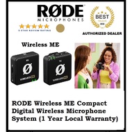 RODE Wireless ME Compact Digital Wireless Microphone System (2.4 GHz, Black)Compact Digital Wireless Microphone System (