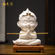 Ceramic Monkey King Monkey King Monkey King Monkey King Backflow Incense Zen Light Entrance Decorati