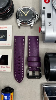 皮革錶帶 24mm 沛納海手工表帶 Panerai 26mm 錶帶 生日禮物