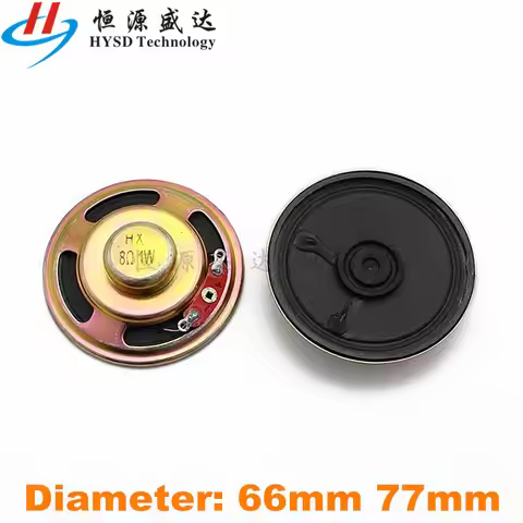 2Pcs 2.5/3 Inch 8ohm 16 ohms 0.5 watt 1 watt 2 watt 3 watt Horn Loud Speaker 8R 16R 0.5/1/2/3W Diame