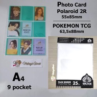 Sultan 9-pocket 9p Page A4 67x92mm Pokemon Magic KPop PC Sport Card