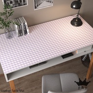 Blue Plaid Tablecloth Pink Small Square Table Mat Student Computer Desk Learning Desk Mat Kitchen Leather Dining Table Mat