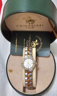 🌹$69999-女錶绝版POLO&amp;RACQUET防水，美國1910百年出產.收藏40年全新從無使用，面板是小鑽18k錶