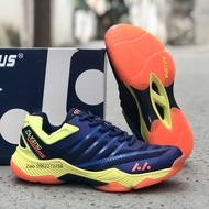 Giày cầu lông Lefus L026 xanh vàng mẫu bền bỉ nhẹ êm chân dành cho nam nữ - Ut huong sport