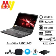 Laptop Gaming Acer Nitro 5 AN515-55 Core i5-10300H Ram 16GB SSD 512GB màn hình 15.6inch Full HD 144H