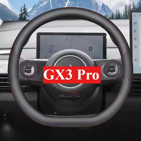 Leather Car Steering Wheel Cover for Geely Gx3 Pro 2025 2026 Accessories