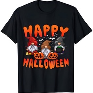 Gnomes Halloween Greeting Holiday Pumpkin Creepy Halloween T-Shirt