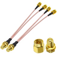 TUOLNK SMA Female to Dual SMA Male Coaxial Cable SMA Splitter Cable 6inch(15cm) Compatible with Wire